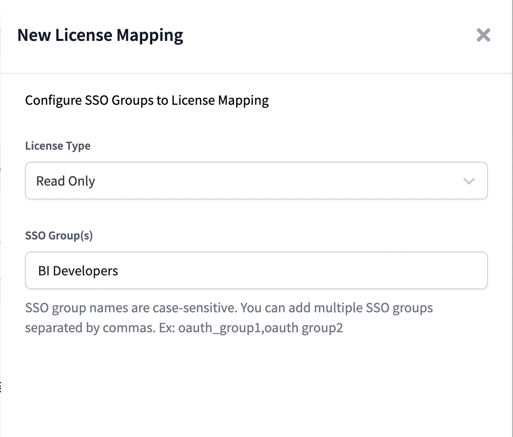 Configuring IdP group license mapping Configuring IdP group license mapping